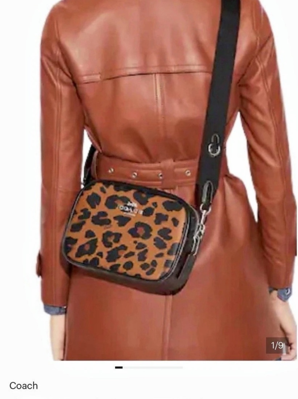 Coach Jamie Camera Bag In Signature Canvas With Leopard Print Leopard Print